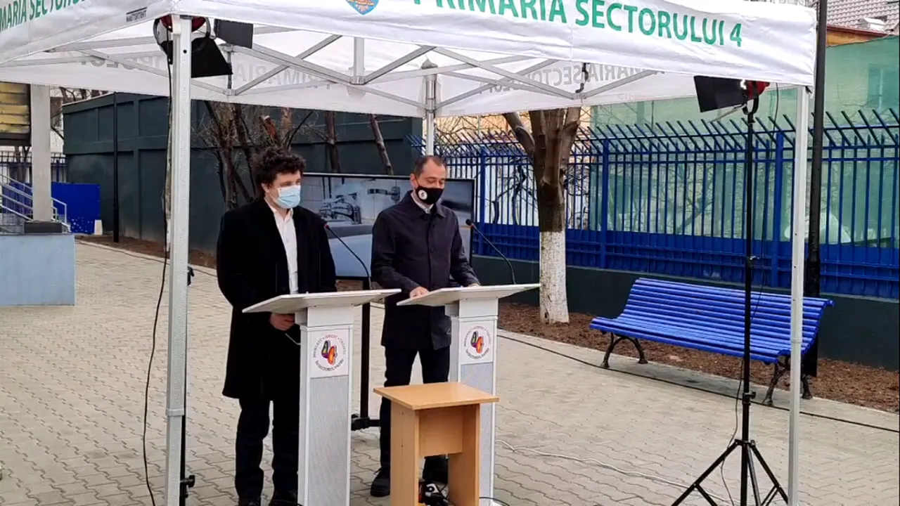 Daniel Băluță și Nicușor Dan, prezenți la inaugurarea unei grădinițe din Sectorul 4
