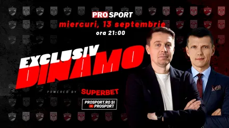 Cel mai nou acționar de la SC Dinamo 1948 SA, în platou cu Cătălin Mureșanu miercuri, 13 septembrie, de la ora 21.00                      
