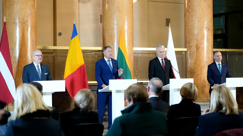Declarație comună a președinților României, Letoniei, Lituaniei și Poloniei, privind securitatea regională și integrarea europeană
