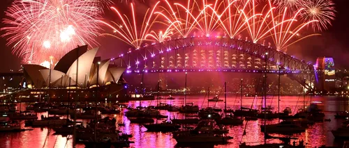 Focuri de artificii spectaculoase de la Sydney la New York. Galerie FOTO cu sărbătorirea Noului An 