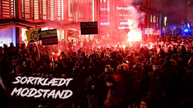 Europa se răscoală împotriva liderilor politici. Proteste de stradă și în Danemarca! Măsurile antiCovid stârnesc furia cetățenilor! (VIDEO)