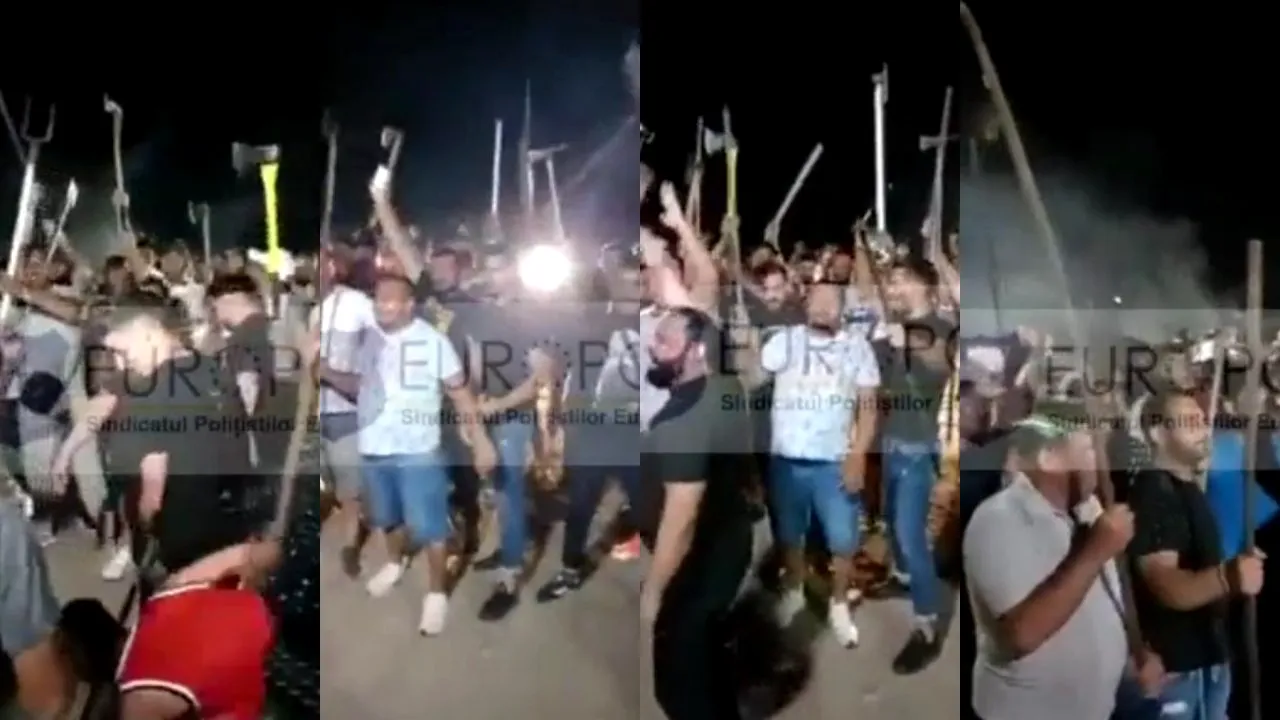 VIDEO | Sindicatul Europol, despre interlopii din Capitală: „Așa vor arăta de acum petrecerile cu furci, topoare, săbii, cazmale și bâte de baseball”