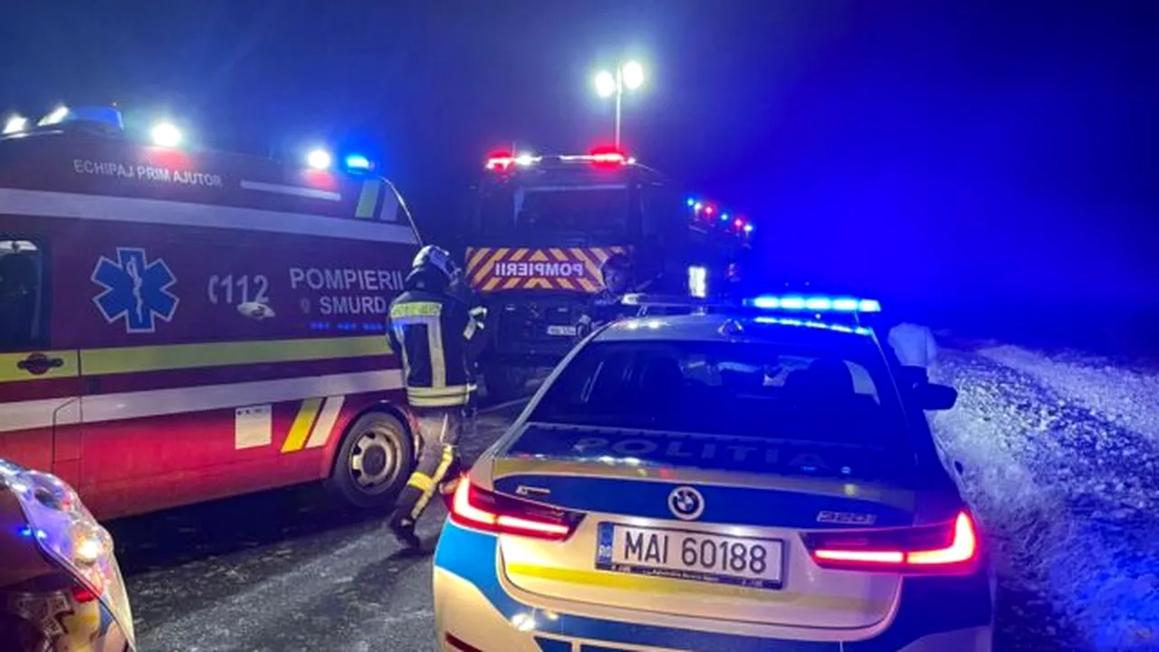 Accident cumplit în Bacău. Doi bebeluși au murit în brațele mamelor într-o mașină care rula cu anvelope de vară prin nămeți