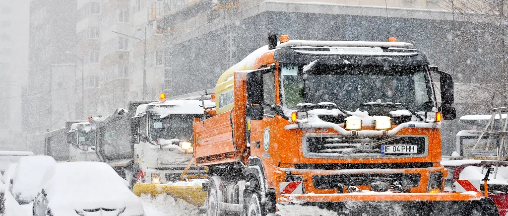 Avertisment la București: Zăpada ar putea atinge și 50 de centimetri