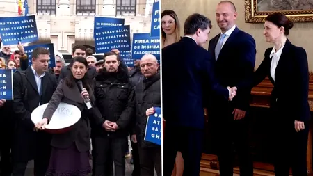 Fostul președinte PNL București, ministrul Muncii în Guvernul Orban, în delegația USR de la Cotroceni. Violeta Alexandru s-a remarcat printr-un protest cu un lighean pe vremea primarului Firea
