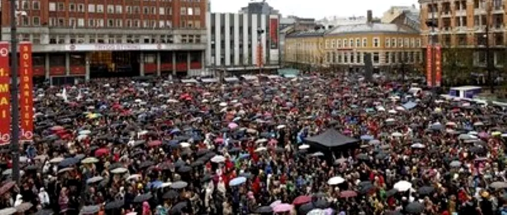 VIDEO. Zeci de mii de norvegieni au cântat o melodie pe care Anders Breivik o urăște