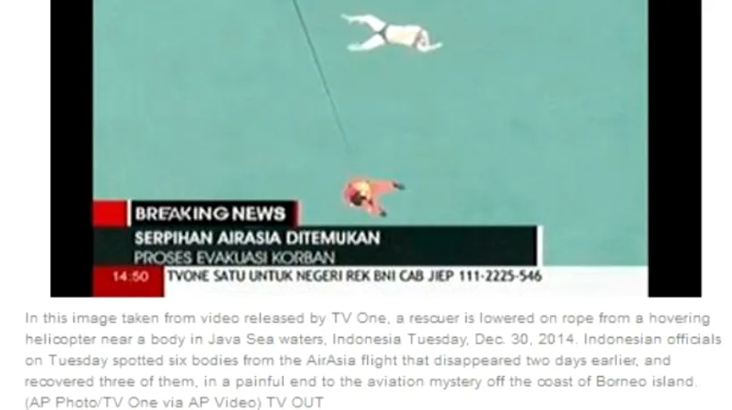 Una dintre cele două cutii negre ale avionului AirAsia a fost recuperată din mare 