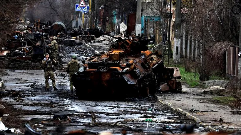 Orașul ucrainean Borodyanka a fost complet distrus de armata rusă. Locul arată ca după Apocalipsă