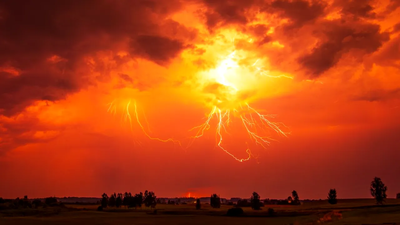 Cod PORTOCALIU de furtună în București și în 14 localități din Ilfov: Sunt înregistrate pagube și efectuate 108 intervenții ISU B-IF