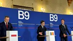 Nicușor Dan, Mark Rutte și Karol Nawrocki, conferință comună după Summitul B9 de la București: „Rusia e o amenințare pentru NATO”