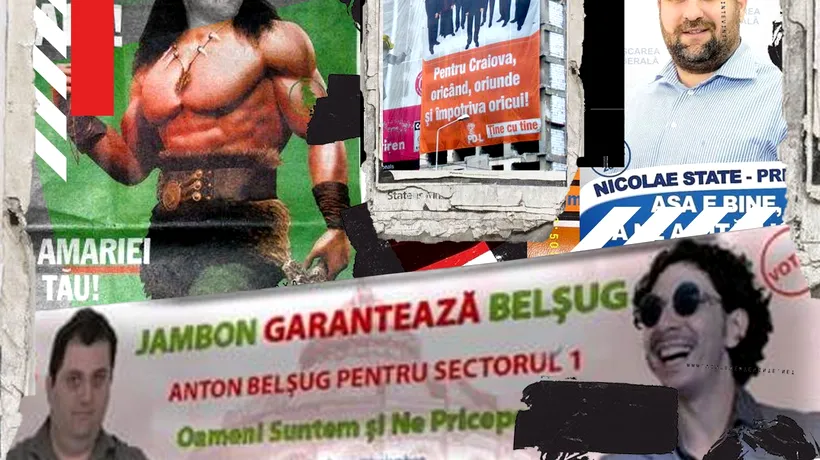 România se pregătește de campanie! Cele mai „virale” afișe electorale: „Așa e bine, să ne ajutăm unii pe... mine!” (SUPER-GALERIE FOTO)