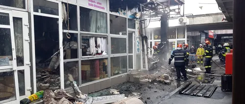 Incendiu la un magazin din Piața Veteranilor, în Sectorul 6. Flăcările au cuprins o suprafață de 150 mp (VIDEO)