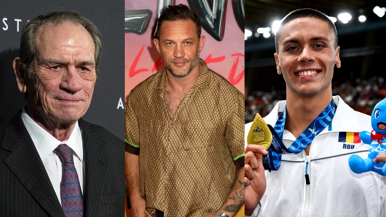 15 Septembrie, calendarul zilei: Tommy Lee Jones împlinește 80 de ani, Tom Hardy 49. David Popovici face 22 de ani