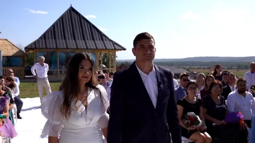 VIDEO | George Simion s-a căsătorit! Liderul AUR a avut cununia civilă cu partenera sa, Ilinca Munteanu, la Măciuca