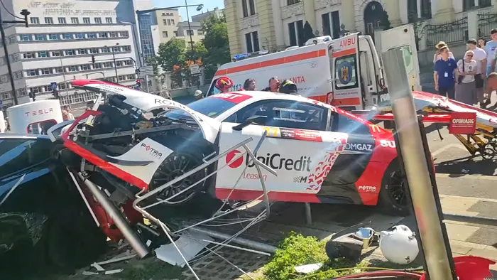 Marco Leu, fiul lui Mihai Leu, a fost implicat într-un accident grav la raliul din Timișoara