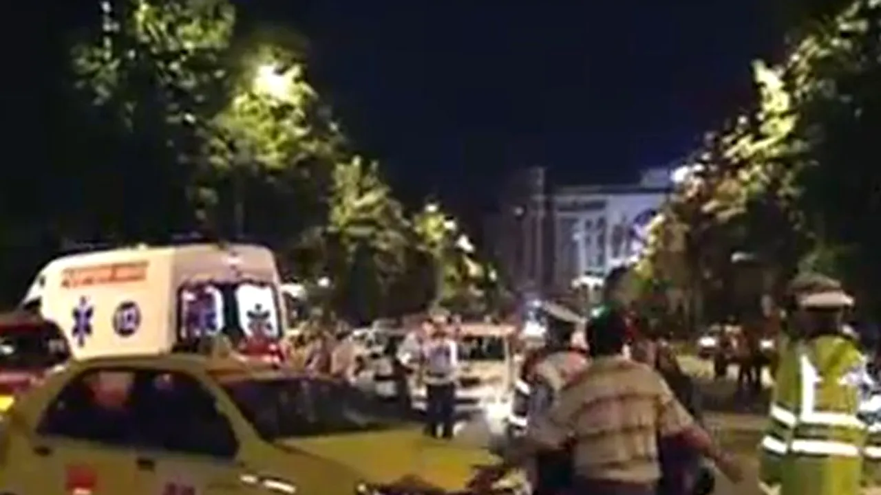 Motociclist omorât de taxi, în București