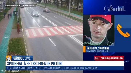 GÂNDUL LIVE. Sorin Ene, campion național de drift: Dragi pietoni, vă rugăm din suflet, nu aveți încredere în conducătorii auto. Asigurați-vă temeinic!