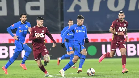 CFR Cluj n-a PUTUT trece de liderul FCSB! Care a fost cea mai controversată fază a partidei din Gruia