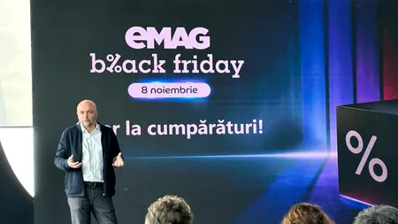 eMAG aduce peste 1,5 milioane de oferte la cel mai bun preț din an pe 8 noiembrie. Care sunt ele mai inedite oferte de BLACK FRIDAY