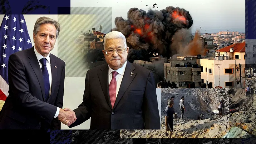 Mahmoud Abbas acuză Israel de genocid. Blinken consideră că încetarea focului nu ar face decât „să menţină Hamas pe poziţii”