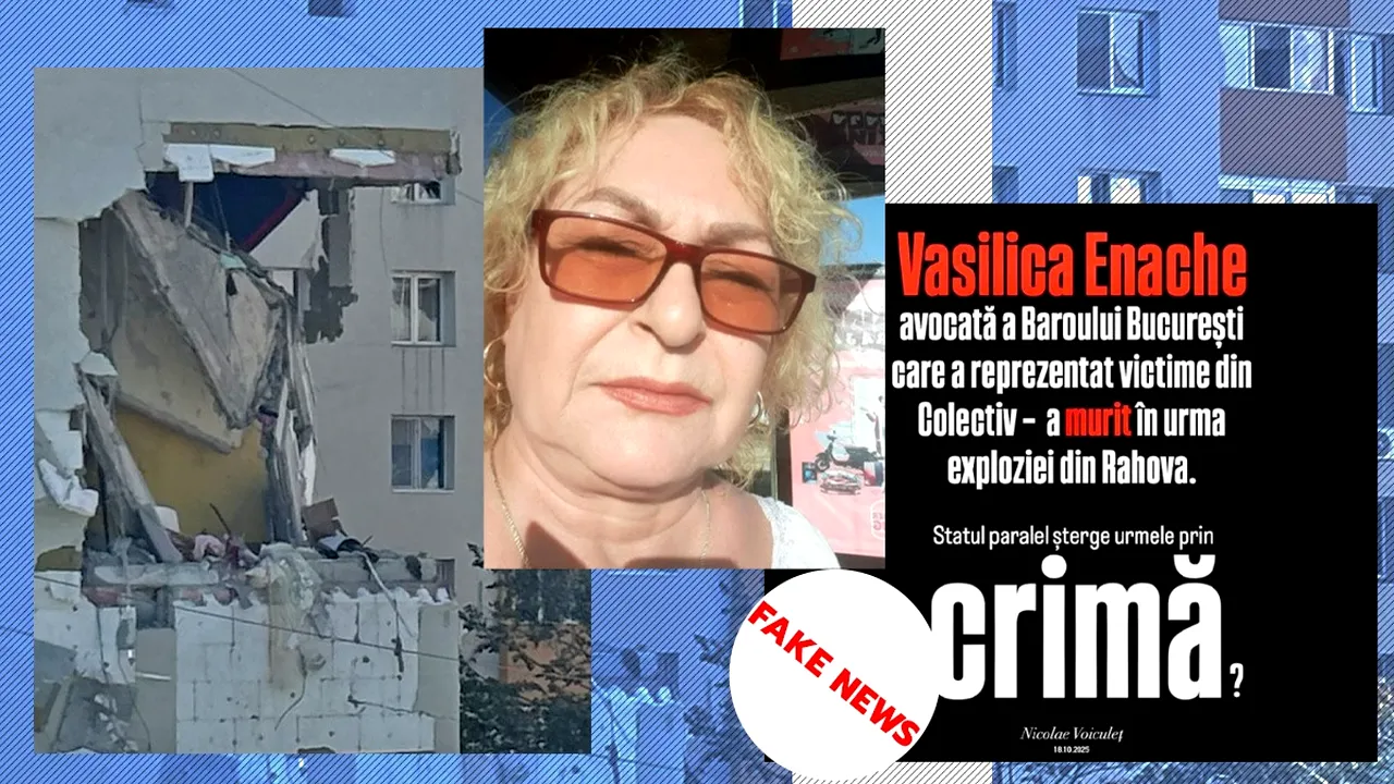 Gândul dezamorsează teoria conspirației „lichidării avocatei Colectiv”. Legătura REALĂ a avocatei Enache - ucisă în explozia din Rahova - cu cazul Colectiv