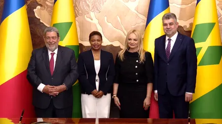 Marcel Ciolacu l-a primit la Palatul Victoria pe premierul din Saint Vincent și Grenadine. ACORDURI bilaterale în cinci domenii