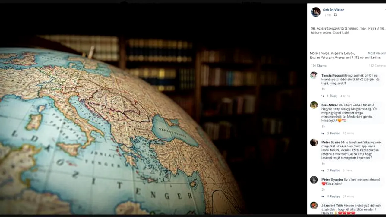 MESAJ. Viktor Orban a postat pe Facebook harta Ungariei Mari, care înglobează Transilvania