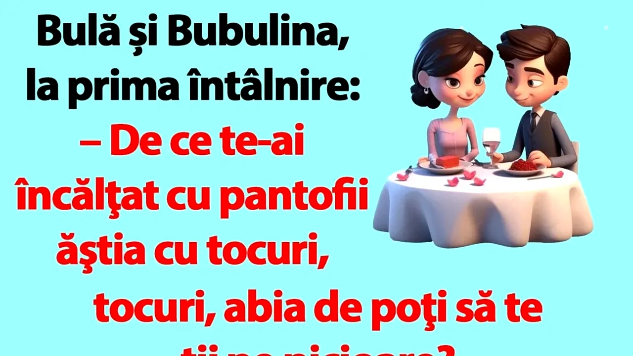 Bancul de duminică | Bulă și Bubulina la prima întâlnire