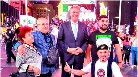 Președintele Klaus Iohannis s-a fotografiat la New York cu manelistul Sorinel Puștiu