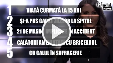 GÂNDUL NEWS. O adolescentă de 15 ani a murit după ce mașina în care se afla, condusă de o prietenă, s-a răsturnat