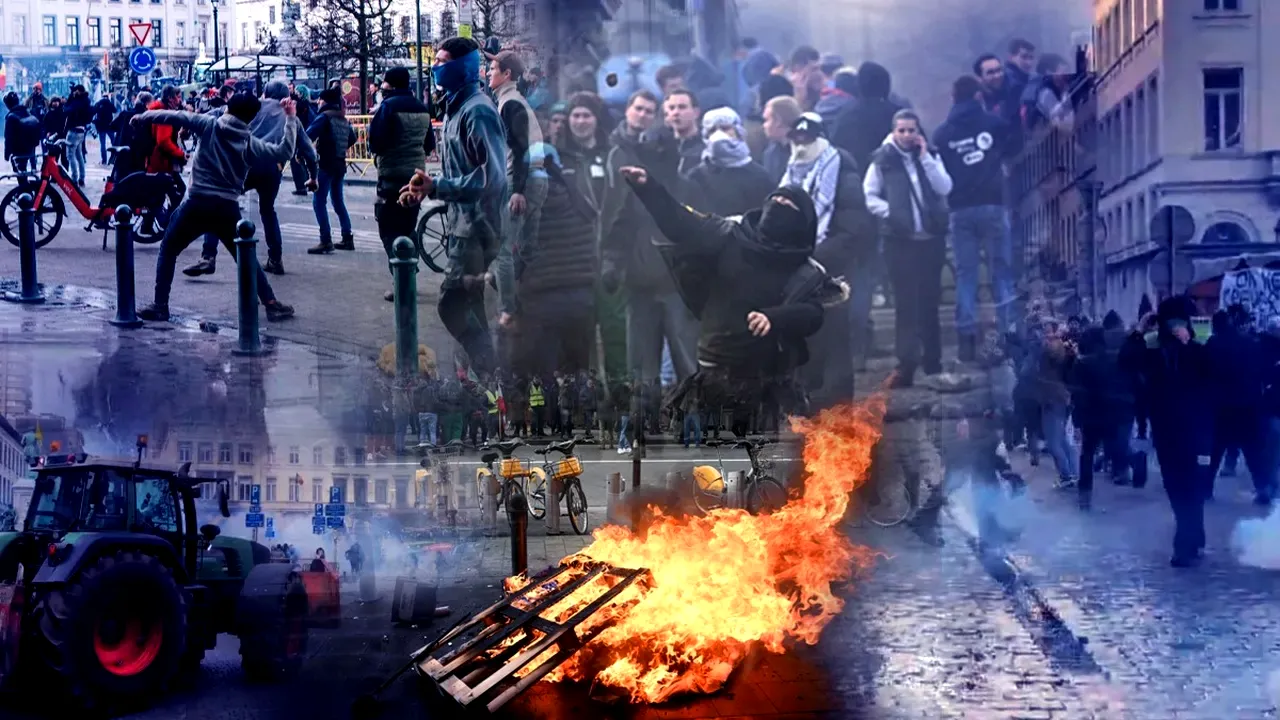 Fermierii francezi protestează în fața casei lui Macron din Le Touquet și consideră că amânarea unei decizii până în ianuarie nu este suficientă