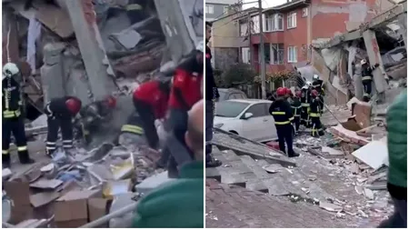 Dezastru la Istanbul. O clădire cu 6 etaje s-a prăbușit. Șapte persoane sunt date dispărute