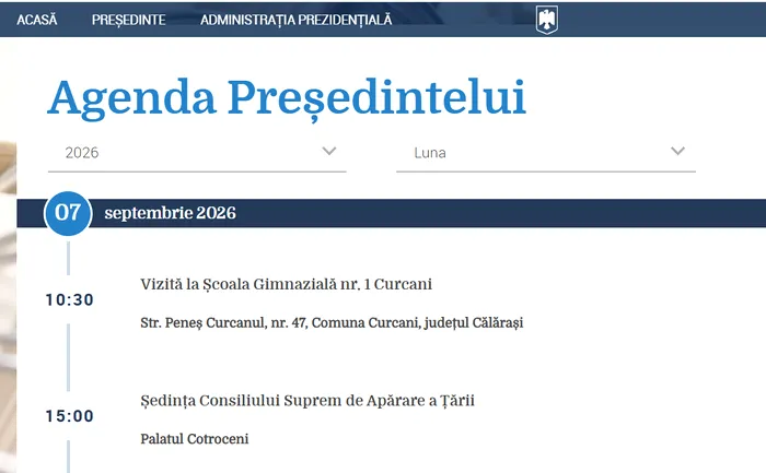 Foto: captură Administrația Prezidențială