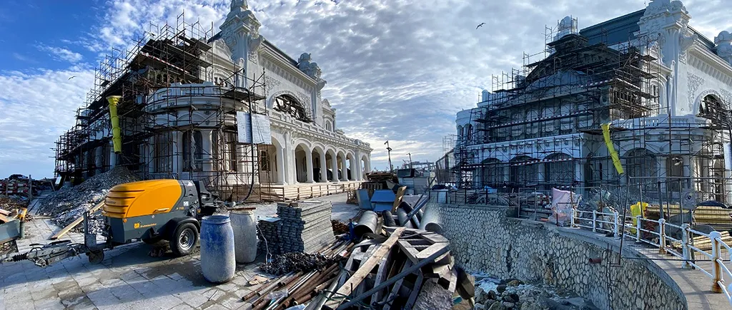 Cum arată CAZINOUL din Constanța în ultima zi din luna aprilie. FOTO și VIDEO de colecție cu unul dintre simbolurile Art Nouveau ale României