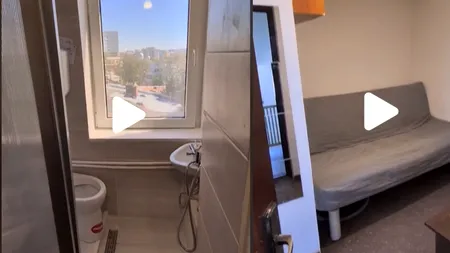 GARSONIERA de 8m² care se vinde cu 17.000 de euro. Anunțul a devenit VIRAL în mediul online: 