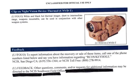 În urmă cu șase ani, Pentagonul a pierdut mai multe echipamente militare „sensibile