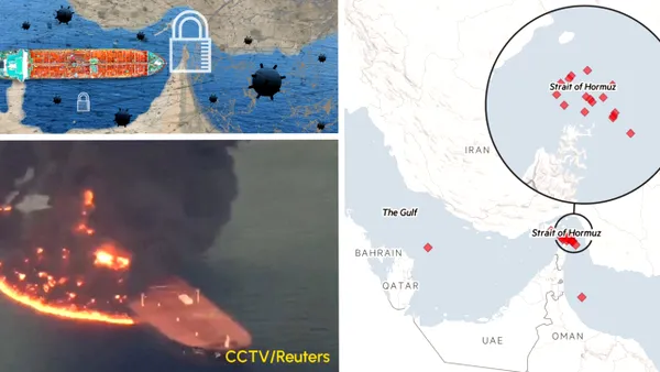 Navele comerciale și petrolierele care traversează strâmtoarea Ormuz, încă atacate cu rachete și drone la 7 luni de la începerea războiului SUA-Iran