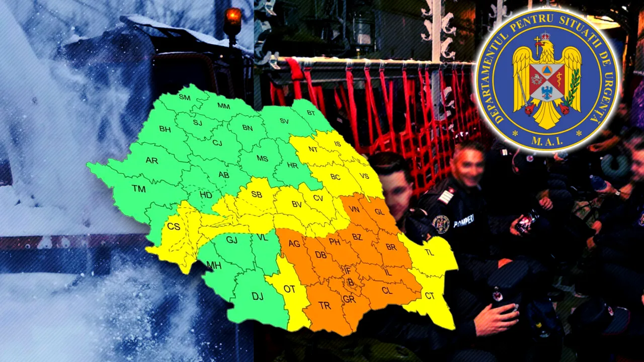 Departamentul pentru Situații de Urgență anunță măsuri speciale pentru Codul Portocaliu