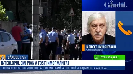 GÂNDUL LIVE. Liviu Chesnoiu, psiholog criminalist, despre interlopii care fac legea în România: Vorbim de cu totul alte persoane, nu au nicio legătură cu etnia, o fac de râs