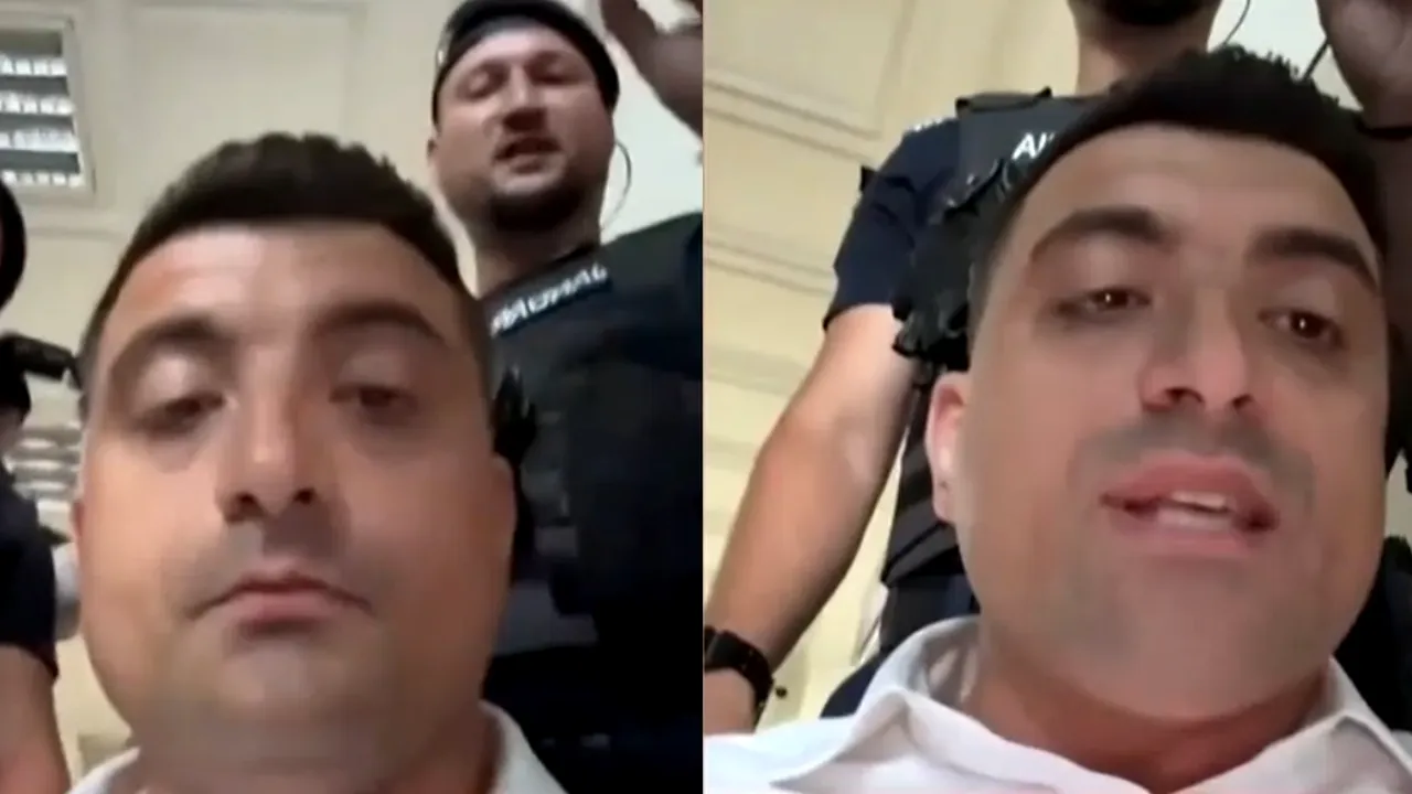 George Simion, EVACUAT de jandarmi din sediul Parchetului General, după ce a discutat cu procurorul din dosarul Elodia: 