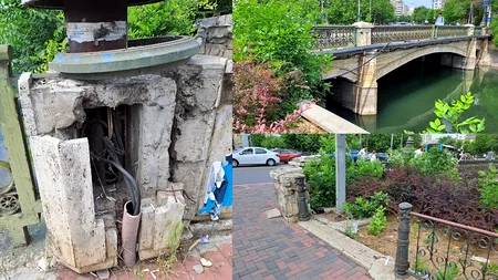 Un pod peste Dâmbovița, aflat la doi pași de centrul Capitalei, arată ca după „RĂZBOI”. Dezastrul administrativ se vede la Timpuri Noi