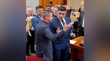 Ședință PSD cu scandal la ușă / George Simion intră peste parlamentarii lui Ciolacu / „Fără comasate!”