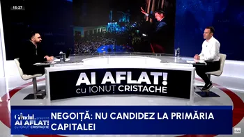 Robert Negoiță: „Nu candidez la Primăria CAPITALEI. Mă simt extraordinar în poziția pe care o am acum”