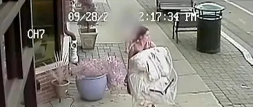VIDEO. O femeie a fost filmată în timp ce își fura rochia de mireasă