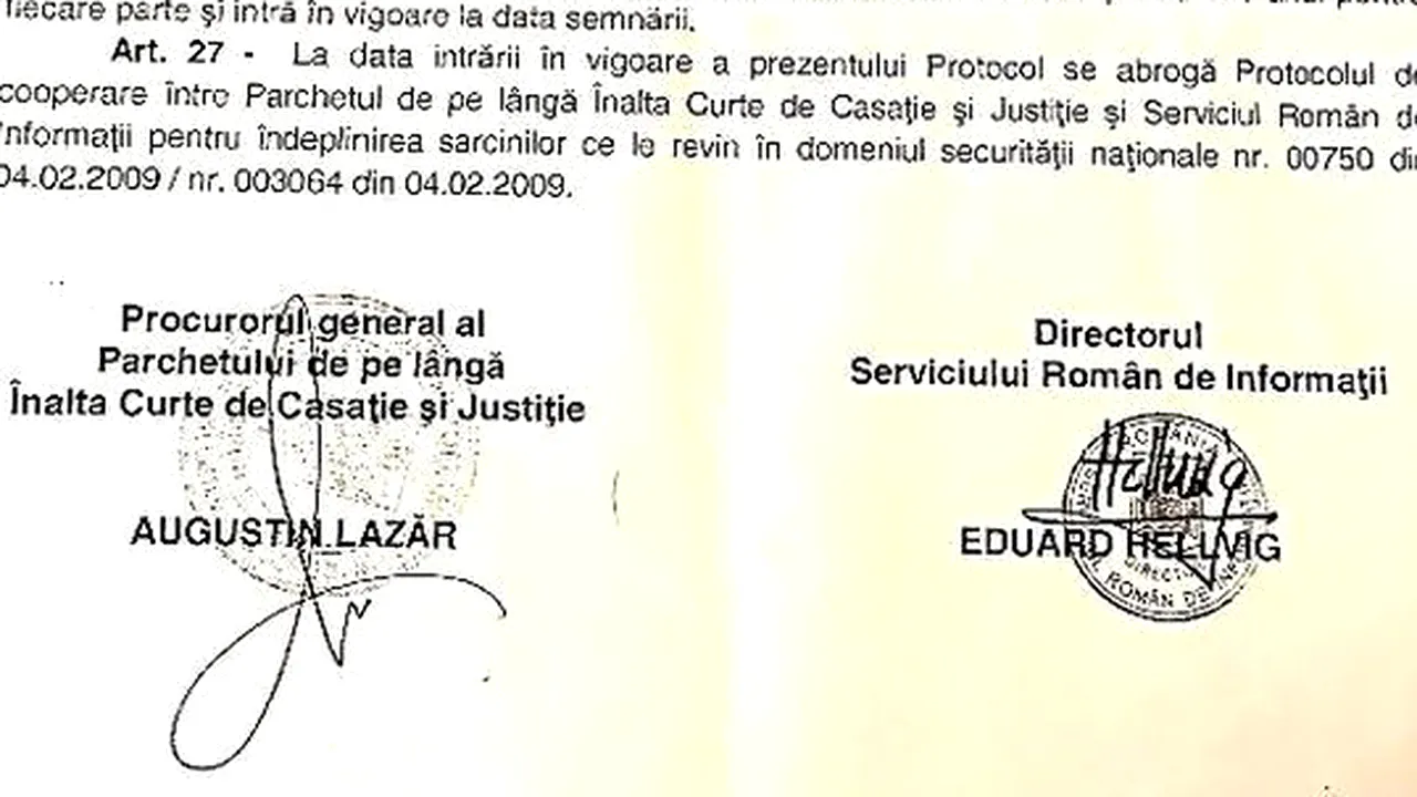 Parchetul General a deschis DOSAR PENAL după ce Vâlcov a publicat protocolul PG-SRI