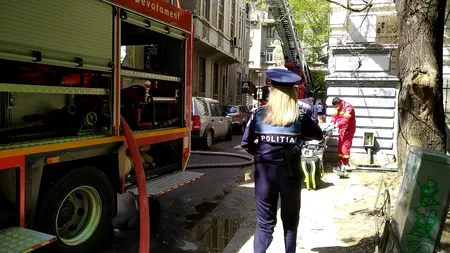 Un incendiu a izbucnit în Sectorul 1 al Capitalei. Bărbatul care locuia în apartament a fost imobilizat de polițiști (FOTO-VIDEO)