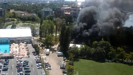 INCENDIU puternic în București. Pompierii intervin de urgență