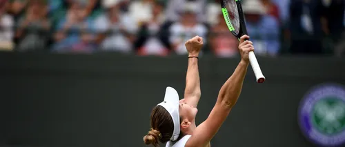 Record în finala de la Wimbledon: Simona Halep,  doar 3 greșeli neforțate în 55 de minute 