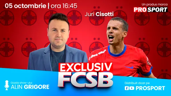 EXCLUSIV FCSB, azi de la 16:45. Juri Cisotti, în premieră în fața fanilor roș-albaștri: ce spune despre Reghecampf și care e anunțul mijlocașului