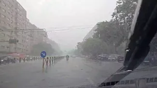 Cod galben de ploi în București. ANM: Prognoza specială, valabilă până luni dimineață